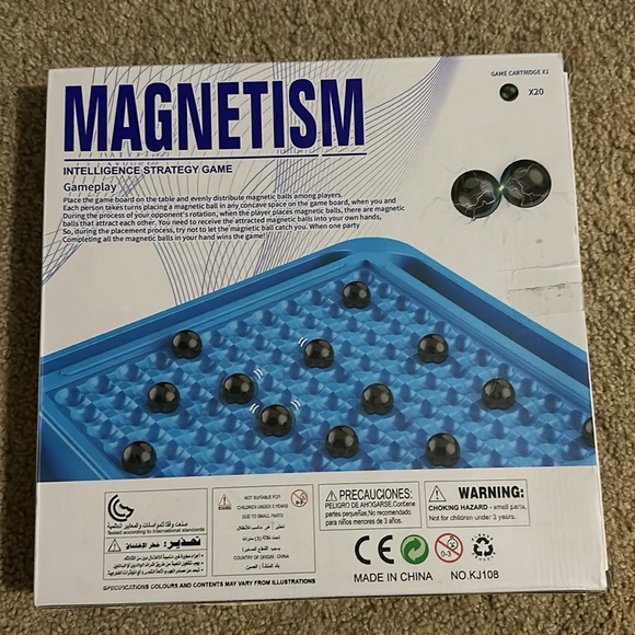 Magnetic Chess Game Set with Stones, Kluster Magnetic Rocks Board Games - Picture 4 of 5